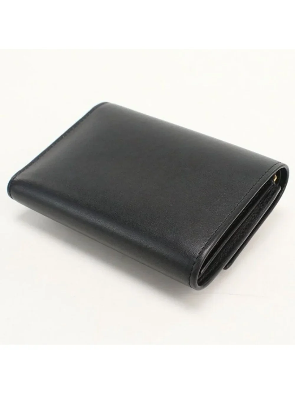 Loewe Vertical Wallet Small Pebble Trifold Shiny Napa Cafe